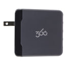 360 Electrical Vivid 8.0 (4-Port) 2.4A USB Wall Charger - Gray/Black (360542)