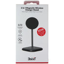 3SIXT 2-in-1 Magnetic Wireless Charger Stand for MagSafe iPhones - Blk (AU Plug)