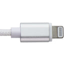 Acoustix (6-Ft) 3.5mm to 8-Pin Lightning Braided Auxiliary Cable - White