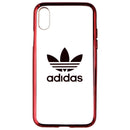 Adidas Flexible Clear Case for Apple iPhone Xs and X - Clear/Red/Adidas Logo