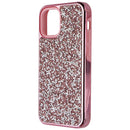 AIRIUM Encrusted Rhinestones Hybrid Case for Apple iPhone 12 - Pink Glitter