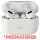 Apple AirPods Pro with MagSafe Charging Case - White // MISMATCH + ENGRAVED*