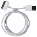 Apple (3.3-Ft) 30-Pin to USB Charge & Sync Cable for Older Gen iPod/iPad/iPhone