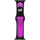 Silicone Sport Band for Apple Watch (38/40/41mm) Cases - Black/Purple