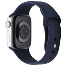 Apple Watch Series 9 (GPS Only) A2978 41mm Silver Aluminum / Blue Sport Band S/M