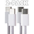 Apple (2 Pack) of 60W (3.3-Ft) USB-C Cables for iPhone 15, iPads, and MacBooks