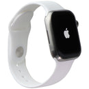 Apple Watch Series 7 (A2477) (GPS+LTE) 45mm - Titanium/White Sport Band