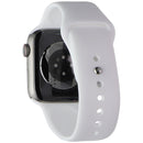 Apple Watch Series 7 (A2477) (GPS+LTE) 45mm - Titanium/White Sport Band