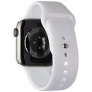 Apple Watch Series 7 (A2478) (GPS+LTE) 45mm Silver Titanium/White Sport Band