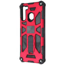 ASMYNA Premium Rugged Kickstand Case for Samsung Galaxy A21 - Red/Black