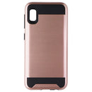 Asmyna Premium Dual Layer Case for Samsung Galaxy A10e - Rose Gold/Black