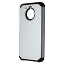 Asmyna Premium Dual Layer Case for Motorola Moto E4 Plus - Silver/Black