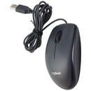 Logitech M100 Wired USB Optical Mouse for Windows PC & More - Gray (M-U0026)