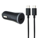 Belkin USB-C Car Charger with 4-Foot USB-C to USB-C Cable (3Amp/15Watt) - Black