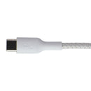 Belkin (6.6-Ft/60W) BoostCharge USB-C to USB-C Braided Cable - White