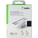 Belkin BoostCharge 18W USB-C Wall Charger with 4-Ft Lightning 8-Pin Cable White
