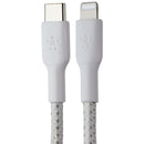 Belkin Boost Charge 6.6FT USB-C to Lightning 8-Pin Braided Cable - White