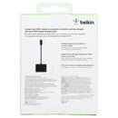 Belkin (60W) USB-C Thunderbolt 3 to VGA + Charge Adapter - Black (AVC001BTBK)