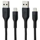 Belkin (3.3-Ft) BoostCharge MFi Lightning 8-Pin to USB-A Cables - Black - 2 PACK