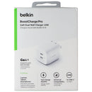 Belkin BoostCharge Pro GaN Dual USB-C Wall Charger 45W - White