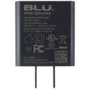 BLU Single Port USB-A Wall Charger (BP10001417, BP10001761, B10001691) - Black