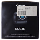 Canon EOS R3 Mirrorless Full-Frame Camera (Body ONLY) (DS126855) - Black