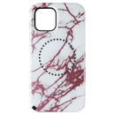 Case-Mate LuMee Halo Case for iPhone 12 Pro/iPhone 12 - Rose Gold White Marble