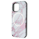 Case-Mate LuMee Halo Case for iPhone 13 Pro Max/12 Pro Max - White/Rose Marble