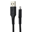 CELLCandy 10FT USB-A to Lightning 8-Pin Braided Charge & Sync Cable - Black