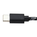 CELLCandy 6.5ft USB-A to USB-C Braided Charge & Sync Cable - Black/Silver