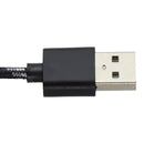 CELLCandy 6.5ft USB-A to USB-C Braided Charge & Sync Cable - Black/Silver