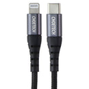 Choetech (1.2M) Nylon Braided USB-C to 8-Pin Lightning Cable - Black (IP0039-BK)