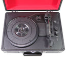 Crosley Cruiser Plus 3-Speed Bluetooth Record Player - Black/Red (CR8005F-BK)