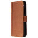 DECODED Full Grain Leather Folio + Case for Apple iPhone XR - Cinnamon Brown