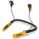 DeWalt Jobsite Pro Wireless Bluetooth IPX6 Earphones - Black/Yellow