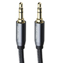 DuKabel Top Series Braided 3.5mm Male to Male AUX Cable - Gray / 26ft (DMTM800)