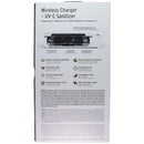 Elixage Wireless Charger + UV-C Sanitizer for Smartphones & More - White