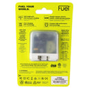 Fuel 50W Dual Port USB-C Wall Charger with Foldable Prongs - White
