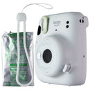 FujiFilm Instax Mini 11 Instant Camera with Strap - Ice White