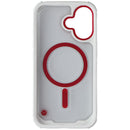 Gadget Guard G-Form Case for MagSafe for Apple iPhone 16 - Reflector (White/Red)