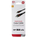 GE (6-Ft) Digital Audio Coax Cable - Black (34495)