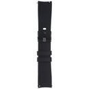 Generic Silicone Watch Band (20MM) - Black with Silver Clasp (Small Strap)