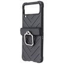 Generic Galaxy Z Flip4 Case with Black Hinge - Black