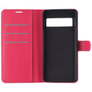 Generic Faux Leather Folio Case for Google Pixel 7 Pro - Red