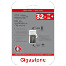Gigastone OTG USB Drive Metal OTG 32GB USB 3.0 Flash Drive , (GS-U332OTG-R)