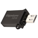 Gigastone OTG USB Drive Metal OTG 32GB USB 3.0 Flash Drive , (GS-U332OTG-R)