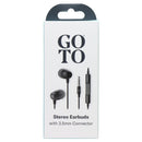 GoTo Stereo Earbuds with 3.5mm Connector - Black