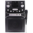 GPX Bluetooth Karaoke Machine with LED Lights and Microphone - Black (JB185B)