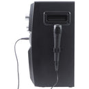 GPX Bluetooth Karaoke Machine with LED Lights and Microphone - Black (JB185B)