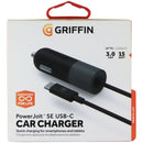 Griffin PowerJolt SE USB-C 3.0A/15W Car Charger - Black / Gray (GC43267)